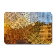 Color Colors Abstract Yellow Brown Small Doormat  by Pakrebo