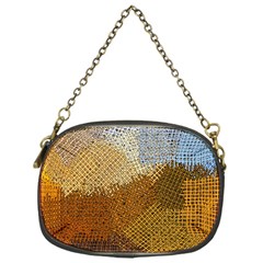 Color Colors Abstract Yellow Brown Chain Purse (one Side) by Pakrebo