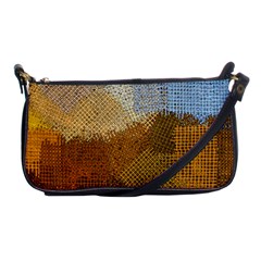 Color Colors Abstract Yellow Brown Shoulder Clutch Bag by Pakrebo