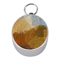 Color Colors Abstract Yellow Brown Mini Silver Compasses by Pakrebo