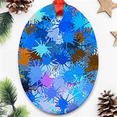 Color Colors Abstract Colorful Ornament (oval) by Pakrebo