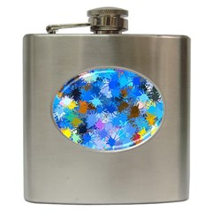 Color Colors Abstract Colorful Hip Flask (6 Oz) by Pakrebo