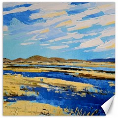 The Landscape Water Blue Painting Canvas 20  X 20  by Pakrebo