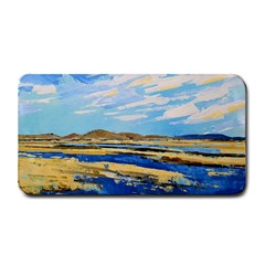 The Landscape Water Blue Painting Medium Bar Mats by Pakrebo