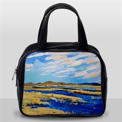 The Landscape Water Blue Painting Classic Handbag (one Side) by Pakrebo