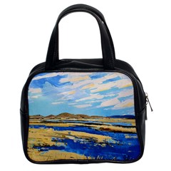 The Landscape Water Blue Painting Classic Handbag (two Sides) by Pakrebo