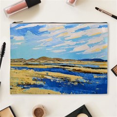 The Landscape Water Blue Painting Cosmetic Bag (xl) by Pakrebo