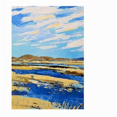 The Landscape Water Blue Painting Large Garden Flag (two Sides) by Pakrebo