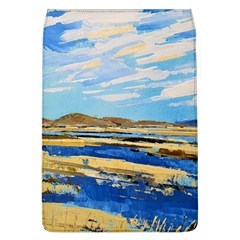 The Landscape Water Blue Painting Removable Flap Cover (l) by Pakrebo