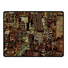 New York City Skyscrapers Double Sided Fleece Blanket (small)  by Pakrebo