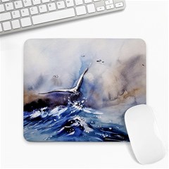 Art Painting Sea Storm Seagull Large Mousepads by Pakrebo