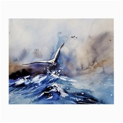 Art Painting Sea Storm Seagull Small Glasses Cloth by Pakrebo