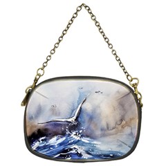 Art Painting Sea Storm Seagull Chain Purse (one Side)