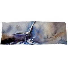 Art Painting Sea Storm Seagull Body Pillow Case Dakimakura (two Sides) by Pakrebo