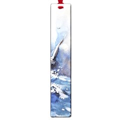 Art Painting Sea Storm Seagull Large Book Marks