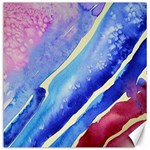 Painting Abstract Blue Pink Spots Canvas 16  x 16  15.2 x15.41  Canvas - 1