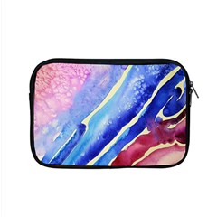 Painting Abstract Blue Pink Spots Apple Macbook Pro 15  Zipper Case by Pakrebo