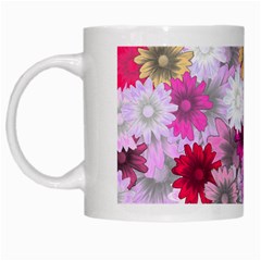 Flower Flowers Carta Da Parati White Mugs by Pakrebo