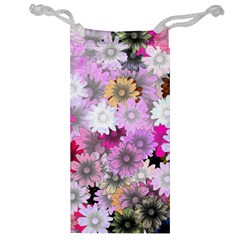 Flower Flowers Carta Da Parati Jewelry Bag by Pakrebo