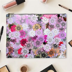 Flower Flowers Carta Da Parati Cosmetic Bag (xl) by Pakrebo