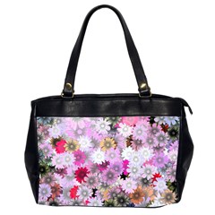 Flower Flowers Carta Da Parati Oversize Office Handbag (2 Sides) by Pakrebo