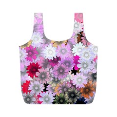 Flower Flowers Carta Da Parati Full Print Recycle Bag (m) by Pakrebo