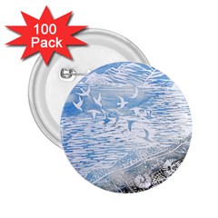 Coast Beach Shell Conch Water 2 25  Buttons (100 Pack)  by Pakrebo