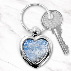 Coast Beach Shell Conch Water Key Chains (heart)  by Pakrebo