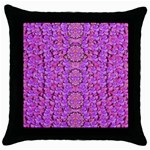 Paradise Blossom Tree On The Mountain High Throw Pillow Case (Black) Front