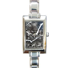 Cold Lava Rectangle Italian Charm Watch by WILLBIRDWELL