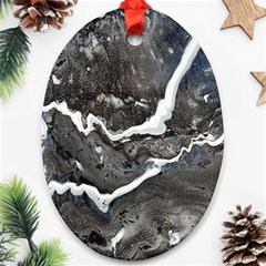 Cold Lava Ornament (oval) by WILLBIRDWELL