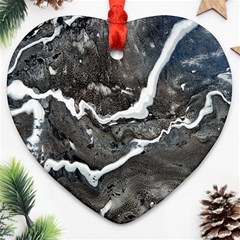 Cold Lava Ornament (heart) by WILLBIRDWELL