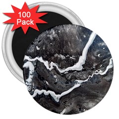 Cold Lava 3  Magnets (100 Pack) by WILLBIRDWELL