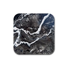 Cold Lava Rubber Square Coaster (4 Pack)  by WILLBIRDWELL