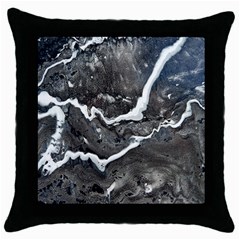 Cold Lava Throw Pillow Case (black) by WILLBIRDWELL