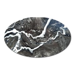 Cold Lava Oval Magnet by WILLBIRDWELL