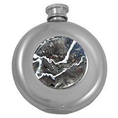 Cold Lava Round Hip Flask (5 Oz) by WILLBIRDWELL