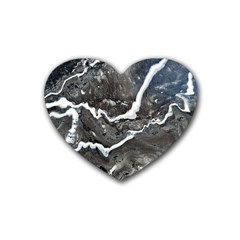 Cold Lava Rubber Coaster (heart)  by WILLBIRDWELL