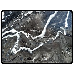 Cold Lava Fleece Blanket (large)  by WILLBIRDWELL