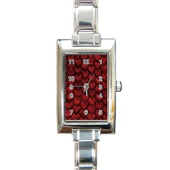 Redreptile Rectangle Italian Charm Watch by LalaChandra