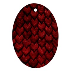 Red Dragon Ornament (oval) by LalaChandra