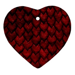 Red Dragon Ornament (heart) by LalaChandra