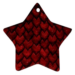 Red Dragon Star Ornament (two Sides) by LalaChandra