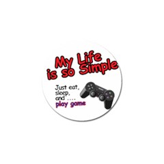 My Life Is Simple Golf Ball Marker by Ergi2000