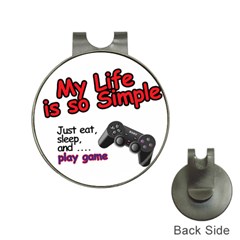 My Life Is Simple Hat Clips With Golf Markers by Ergi2000