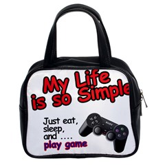 My Life Is Simple Classic Handbag (two Sides) by Ergi2000