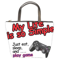 My Life Is Simple Bucket Bag by Ergi2000