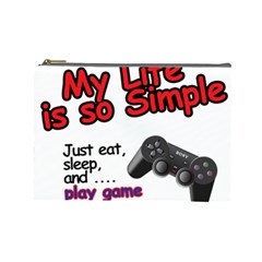 My Life Is Simple Cosmetic Bag (large) by Ergi2000