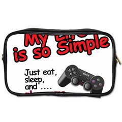 My Life Is Simple Toiletries Bag (two Sides) by Ergi2000