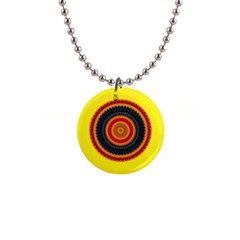 Art Decoration Wallpaper Bright 1  Button Necklace